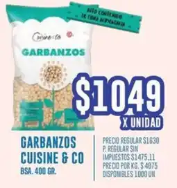 Supermercados Vea Cuisine & co garbanzos bsa. oferta