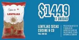 Supermercados Vea Cuisine & co lentejas secas paq. oferta