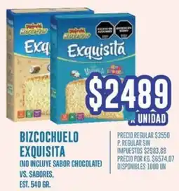 Supermercados Vea Exquisita bizcochuelo oferta