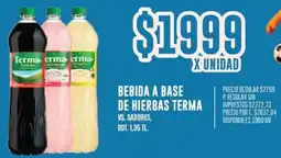Supermercados Vea Terma bebida a base de hierbas vs. sabores, bot. oferta