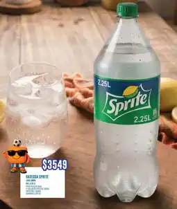 Supermercados Vea Sprite gaseosa lima limón, bot. oferta