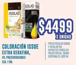 Supermercados Vea Issue coloración extra keratina, vs. presentaciones cja. oferta
