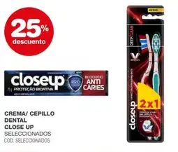 Atomo Conviene Close up crema/ cepillo dental seleccionados cod. seleccionados oferta