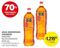 Atomo Conviene Agua saborizada aquarius sabores seleccionados oferta