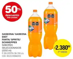 Atomo Conviene Fanta/ sprite/ g schweppes aseosa/ gaseosa diet oferta