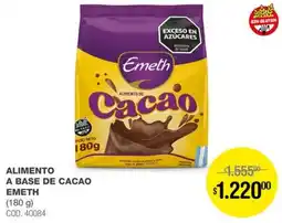 Atomo Conviene Emeth alimento de a base de cacao oferta