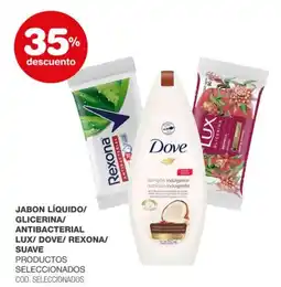 Atomo Conviene Lux/ dove/ rexona/ suave jabon líquido/ glicerina/ antibacterial oferta