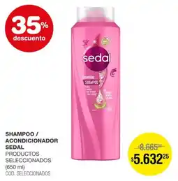Atomo Conviene Sedal shampoo / acondicionador productos seleccionados oferta