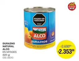 Atomo Conviene Alco durazno natural en mitades oferta