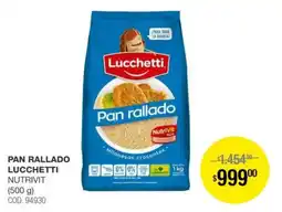 Atomo Conviene Lucchetti pan rallado nutrivit oferta