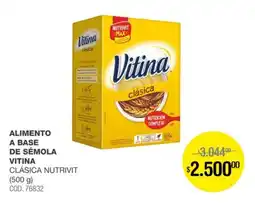 Atomo Conviene Vitina alimento a base de sémola clásica nutrivit oferta