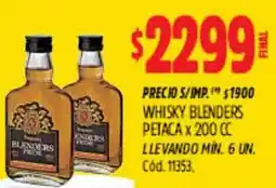 Supermercados Yaguar Petaca whisky blenders oferta