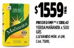 Supermercados Yaguar Mañanita yerba oferta