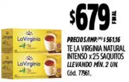 Supermercados Yaguar Lavirginia té la virginia natural intenso oferta