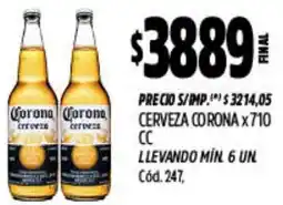 Supermercados Yaguar Corona cerveza oferta