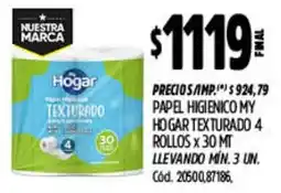 Supermercados Yaguar My hogar papel higienico texturado oferta