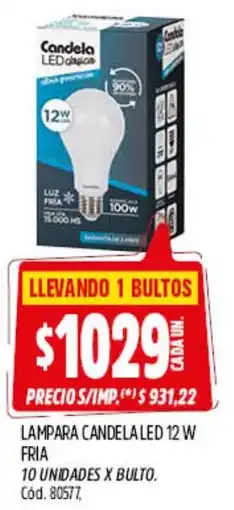 Supermercados Yaguar Candela lampara led oferta