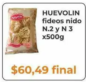 Pasos Supermercado Huevolin Fideos Nido oferta