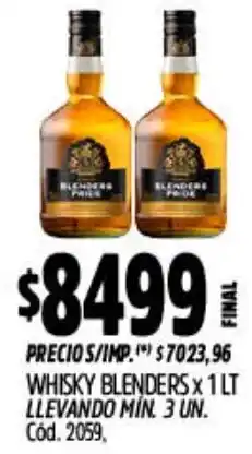 Supermercados Yaguar Blenders whisky oferta