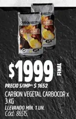Supermercados Yaguar Carbon vegetal carbocor oferta