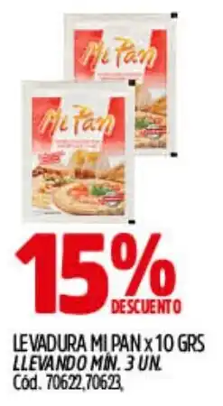 Supermercados Yaguar Mi pan levadura oferta