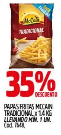 Supermercados Yaguar McCain papas fritas tradicional oferta