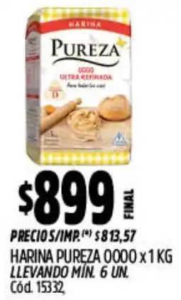 Supermercados Yaguar Pureza harina 0000 oferta