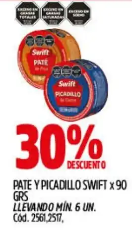 Supermercados Yaguar Swift pate y picadillo oferta