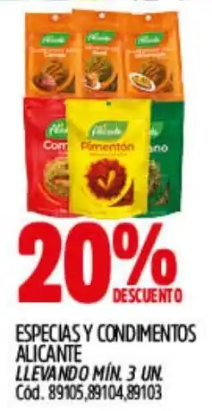Supermercados Yaguar Alicante especias y condimentos oferta