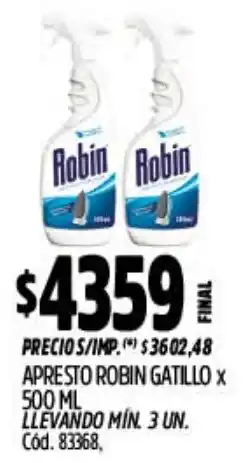 Supermercados Yaguar Robin apresto gatillo oferta