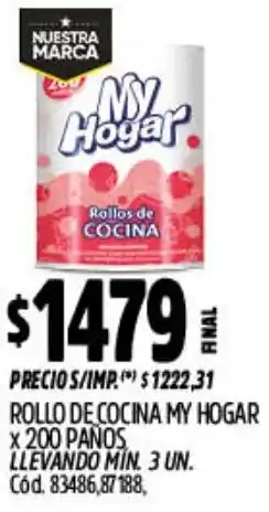Supermercados Yaguar My hogar rollo de cocina oferta