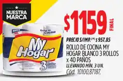 Supermercados Yaguar My hogar rollo de cocina blanco oferta