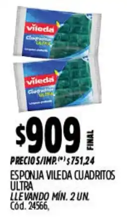 Supermercados Yaguar Esponja vileda cuadritos ultra oferta