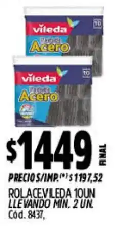 Supermercados Yaguar Vileda acero rolacevileda oferta