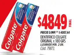 Supermercados Yaguar Colgate dentifrico original oferta