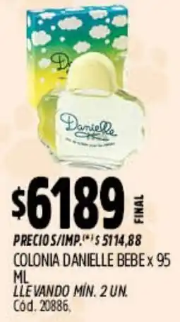 Supermercados Yaguar Danielle bebe colonia oferta