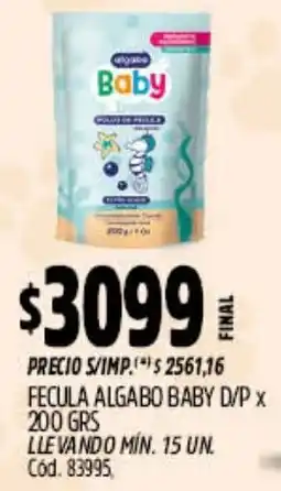 Supermercados Yaguar Algabo baby fecula d/p oferta
