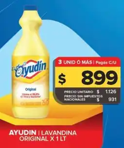 Carrefour Maxi Ayudín lavandina original oferta