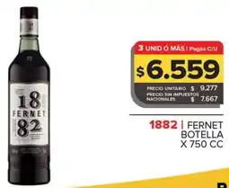 Carrefour Maxi 1882 fernet botella oferta
