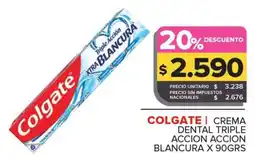 Carrefour Maxi Colgate crema dental triple accion accion blancura oferta