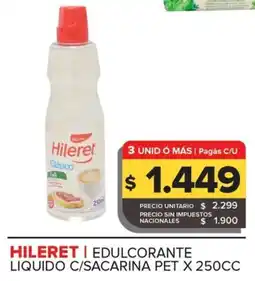 Carrefour Maxi Hileret edulcorante liquido c/sacarina pet oferta