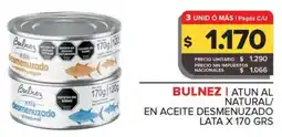 Carrefour Maxi Bulnez atun al natural/ en aceite desmenuzado lata oferta