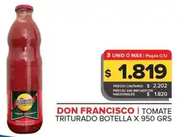 Carrefour Maxi Don francisco tomate triturado botella oferta