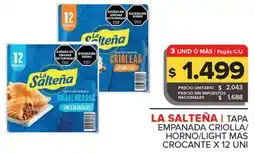 Carrefour Maxi La salteña tapa empanada criolla/ horno/light mas crocante oferta