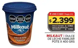 Carrefour Maxi Milkaut dulce de leche familiar pote oferta