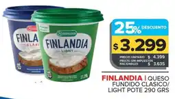 Carrefour Maxi Finlandia queso fundido clasico/ light pote oferta