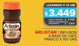 Carrefour Maxi Arlistan infusion a base de cafe frasco oferta