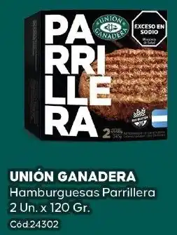 Diarco Union ganadera hamburguesas parrillera oferta