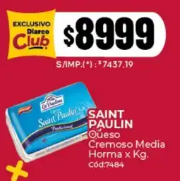 Diarco Saint paulin queso cremoso media horma oferta