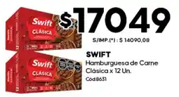 Diarco Swift hamburguesa de carne clásica oferta